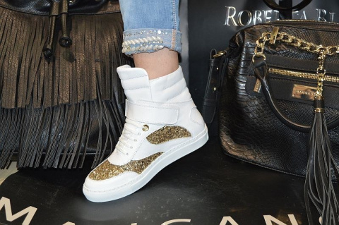 L'ESTROSA SKÓRA SNEAKERSY ZŁOTO KLAMRA PROMOCJA !! L'ESTROSA SKÓRA SNEAKERSY ZŁOTO KLAMRA PROMOCJA !!