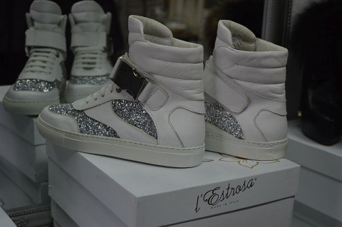 L'ESTROSA SKÓRA SNEAKERSY SREBRO KLAMRA PROMOCJA ! L'ESTROSA SKÓRA SNEAKERSY SREBRO KLAMRA PROMOCJA !