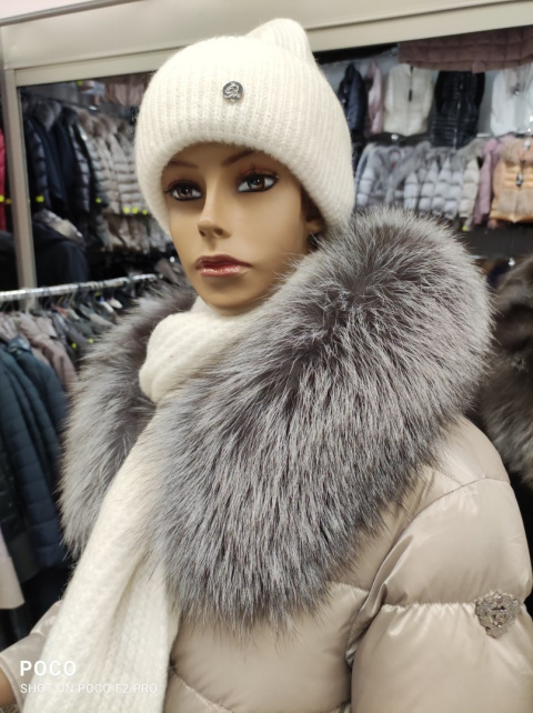 REWELACYJNY PŁASZCZ PUCHOWY PIĘKNY SREBRNY LIS HIT REWELACYJNY PŁASZCZ PUCHOWY PIĘKNY SREBRNY LIS HIT