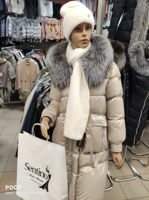 REWELACYJNY PŁASZCZ PUCHOWY PIĘKNY SREBRNY LIS HIT REWELACYJNY PŁASZCZ PUCHOWY PIĘKNY SREBRNY LIS HIT