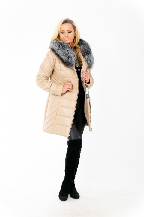 EKSKLUZYWNA KURTKA PŁASZCZ ZIMOWY PIĘKNY SREBRNY LIS WEŁNA WIELBŁĄDZIA PLUS SIZE (DUŻE ROZMIARY) EKSKLUZYWNA KURTKA PŁASZCZ ZIMOWY PIĘKNY SREBRNY LIS WEŁNA WIELBŁĄDZIA PLUS SIZE (DUŻE ROZMIARY)