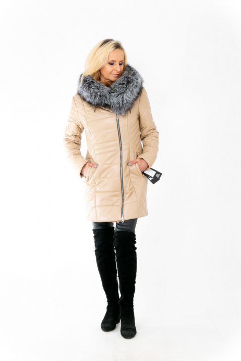 EKSKLUZYWNA KURTKA PŁASZCZ ZIMOWY PIĘKNY SREBRNY LIS WEŁNA WIELBŁĄDZIA PLUS SIZE (DUŻE ROZMIARY) EKSKLUZYWNA KURTKA PŁASZCZ ZIMOWY PIĘKNY SREBRNY LIS WEŁNA WIELBŁĄDZIA PLUS SIZE (DUŻE ROZMIARY)