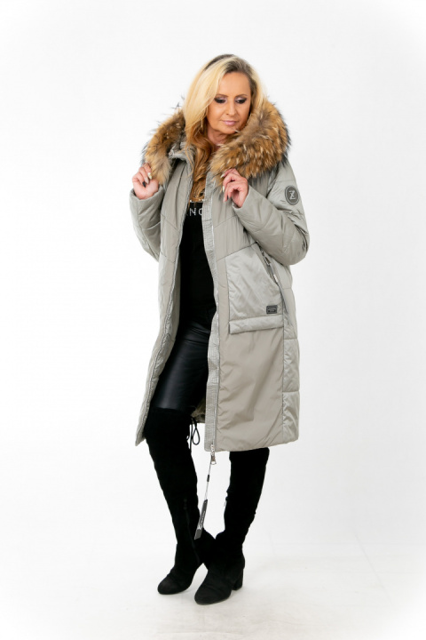 ELEGANCKI PŁASZCZ KURTKA ZIMOWA PIĘKNY NATURALNY JENOT PLUS SIZE (DUŻE ROZMIARY) ELEGANCKI PŁASZCZ KURTKA ZIMOWA PIĘKNY NATURALNY JENOT PLUS SIZE (DUŻE ROZMIARY)