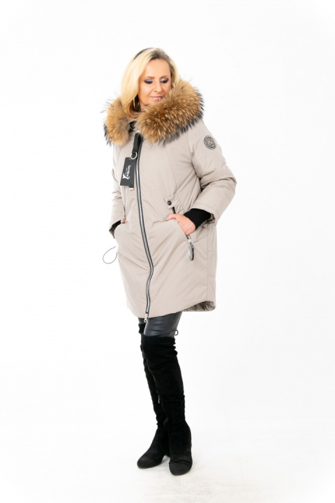 ELEGANCKI PŁASZCZ KURTKA ZIMOWA PIĘKNY NATURALNY JENOT PLUS SIZE (DUŻE ROZMIARY) ELEGANCKI PŁASZCZ KURTKA ZIMOWA PIĘKNY NATURALNY JENOT PLUS SIZE (DUŻE ROZMIARY)