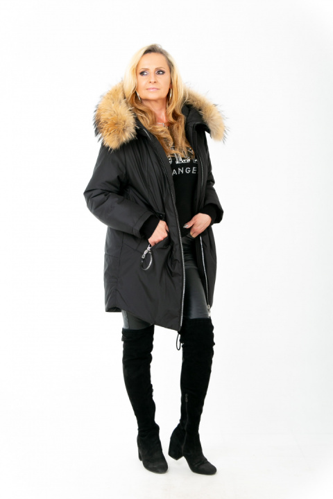 ELEGANCKI PŁASZCZ KURTKA ZIMOWA PIĘKNY NATURALNY JENOT PLUS SIZE (DUŻE ROZMIARY) ELEGANCKI PŁASZCZ KURTKA ZIMOWA PIĘKNY NATURALNY JENOT PLUS SIZE (DUŻE ROZMIARY)