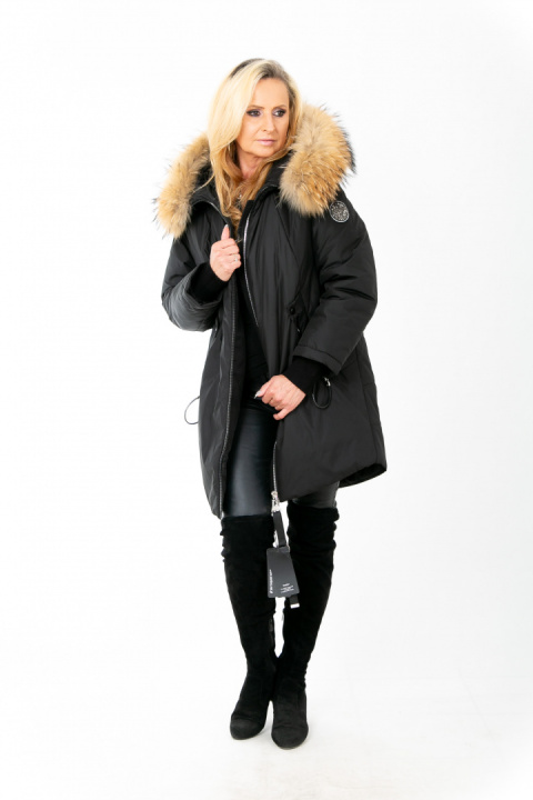 ELEGANCKI PŁASZCZ KURTKA ZIMOWA PIĘKNY NATURALNY JENOT PLUS SIZE (DUŻE ROZMIARY) ELEGANCKI PŁASZCZ KURTKA ZIMOWA PIĘKNY NATURALNY JENOT PLUS SIZE (DUŻE ROZMIARY)