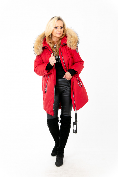 ELEGANCKI PŁASZCZ KURTKA ZIMOWA PIĘKNY NATURALNY JENOT PLUS SIZE (DUŻE ROZMIARY) ELEGANCKI PŁASZCZ KURTKA ZIMOWA PIĘKNY NATURALNY JENOT PLUS SIZE (DUŻE ROZMIARY)
