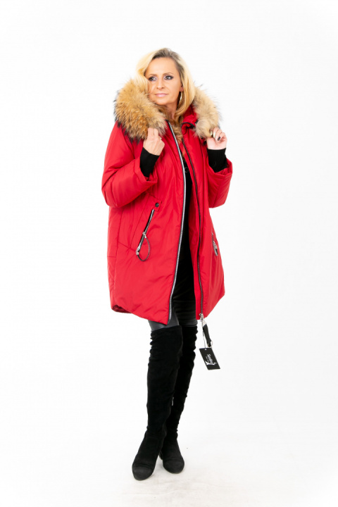 ELEGANCKI PŁASZCZ KURTKA ZIMOWA PIĘKNY NATURALNY JENOT PLUS SIZE (DUŻE ROZMIARY) ELEGANCKI PŁASZCZ KURTKA ZIMOWA PIĘKNY NATURALNY JENOT PLUS SIZE (DUŻE ROZMIARY)