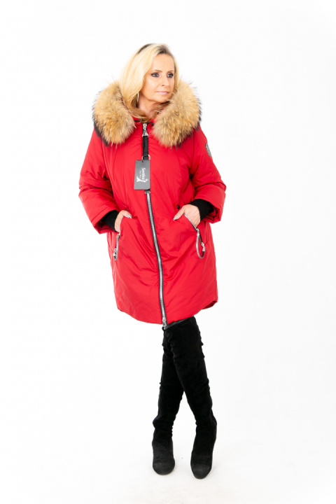 ELEGANCKI PŁASZCZ KURTKA ZIMOWA PIĘKNY NATURALNY JENOT PLUS SIZE (DUŻE ROZMIARY) ELEGANCKI PŁASZCZ KURTKA ZIMOWA PIĘKNY NATURALNY JENOT PLUS SIZE (DUŻE ROZMIARY)