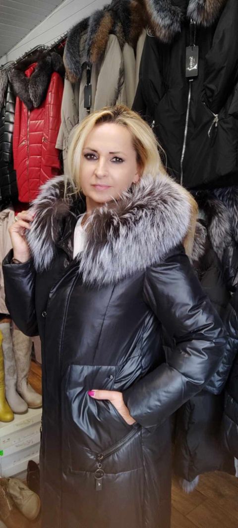 EKSKLUZYWNY PŁASZCZ PUCHOWY SREBRNY LIS BIAŁYSTOK EKSKLUZYWNY PŁASZCZ PUCHOWY SREBRNY LIS BIAŁYSTOK