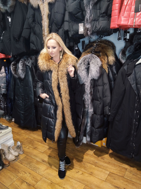 EKSKLUZYWNY EFEKTOWNY PŁASZCZ PUCHOWY JAKOŚĆ PREMIUM NATURALNY DUŻY JENOT EKSKLUZYWNY EFEKTOWNY PŁASZCZ PUCHOWY JAKOŚĆ PREMIUM NATURALNY DUŻY JENOT