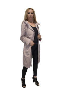 EFEKTOWNY PIĘKNY PŁASZCZ PARKA WIOSNA LATO JESIEŃ JAKOŚĆ PREMIUM SZYK ELEGANCJA PLUS SIZE (DUŻE ROZMIARY)