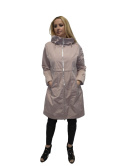EFEKTOWNY PIĘKNY PŁASZCZ PARKA WIOSNA LATO JESIEŃ JAKOŚĆ PREMIUM SZYK ELEGANCJA PLUS SIZE (DUŻE ROZMIARY)
