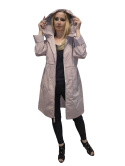 EFEKTOWNY PIĘKNY PŁASZCZ PARKA WIOSNA LATO JESIEŃ JAKOŚĆ PREMIUM SZYK ELEGANCJA PLUS SIZE (DUŻE ROZMIARY)