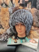 EKSKLUZYWNE CZAPKI Z PEŁNEGO FUTRA LISA I JENOTA – NATURALNY LUKSUS ROZMIAR UNIWERSALNY